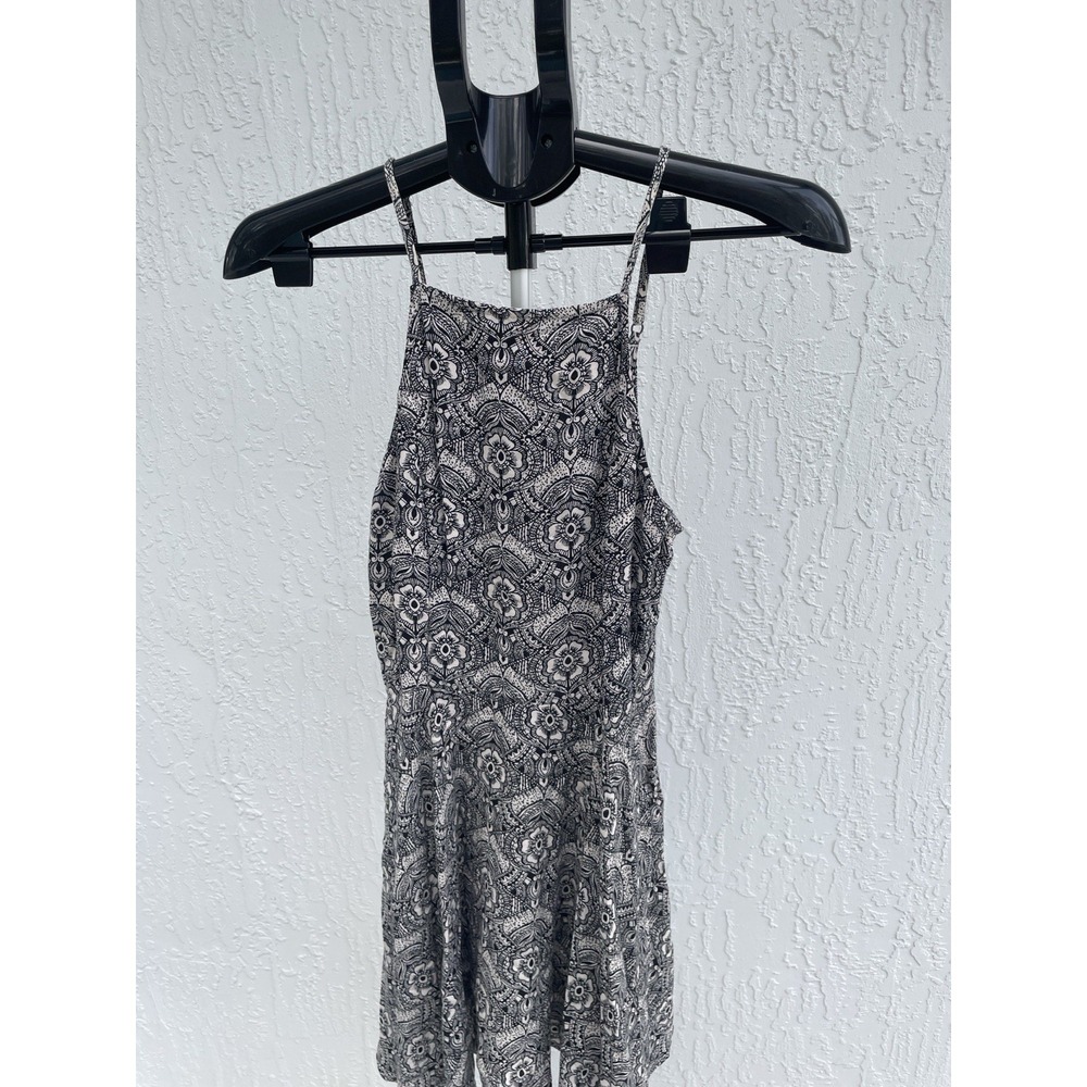 Abercrombie & Fitch Black &‎ Cream Floral A Line  Sundress Size S